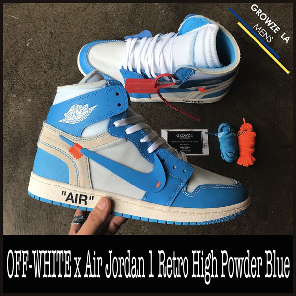 【ナイキ コピー】US14 32cm OFF-WHITE x Air Jordan 1 Powder Blue 20030301
